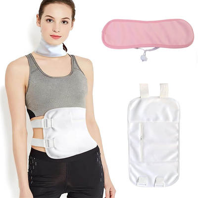 Amazon New Abdominal Castor Oil Bag Leak-proof Organic Cotton Repeatable Washable Essential Oil Care Auxiliary Bag