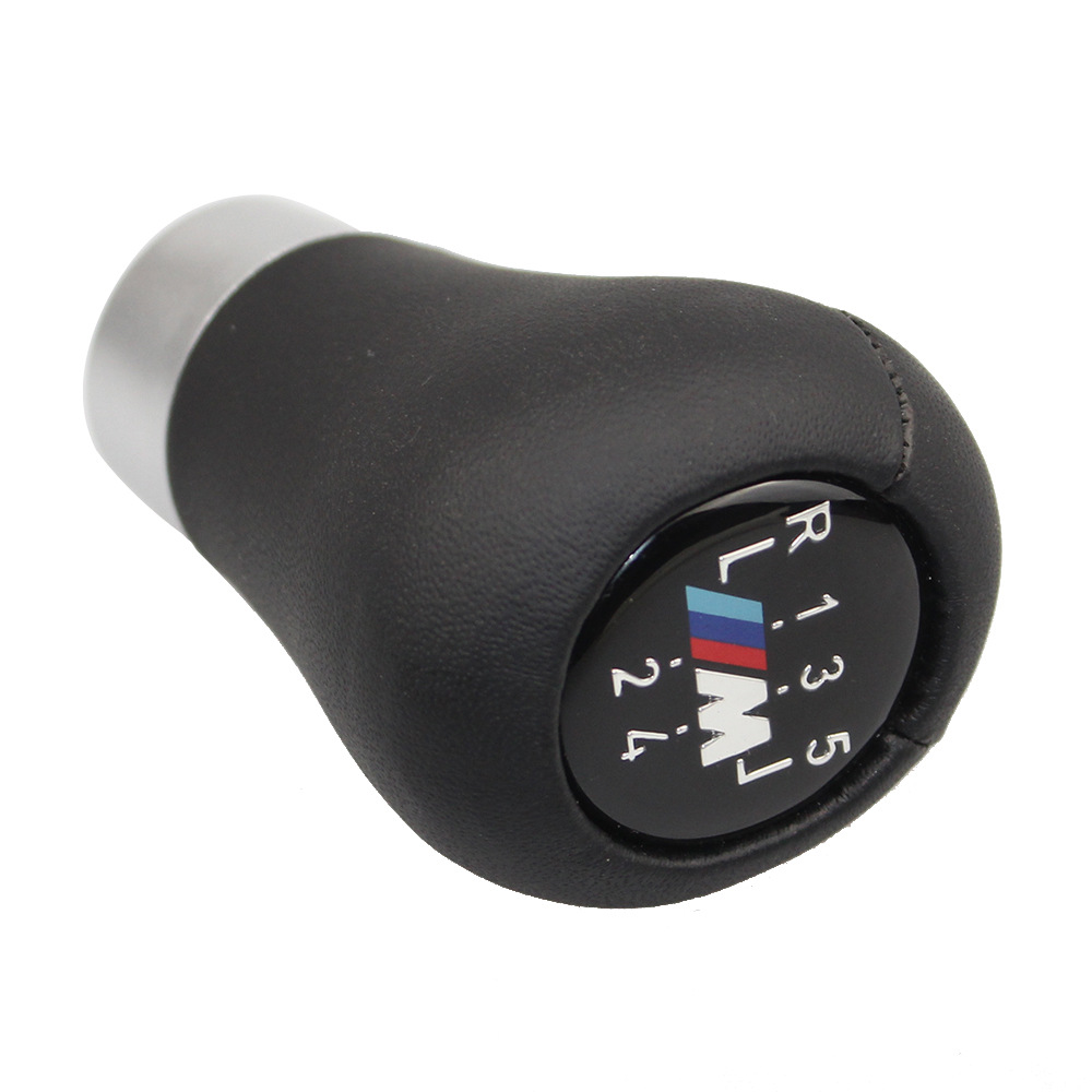 Suitable for BMW shift handball Stereo label 5/6 gear shift lever handball shift handle gear leather round head