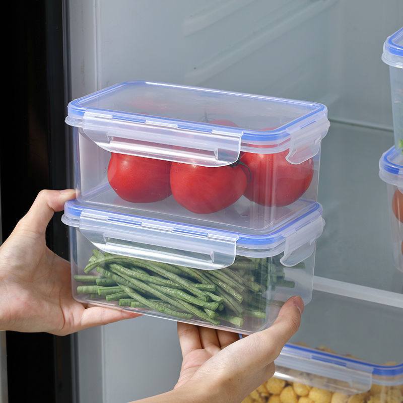 Food grade fresh-keeping box refrigerator storage box kitchen microwave heating lunch box office worker lunch box with lid sealed