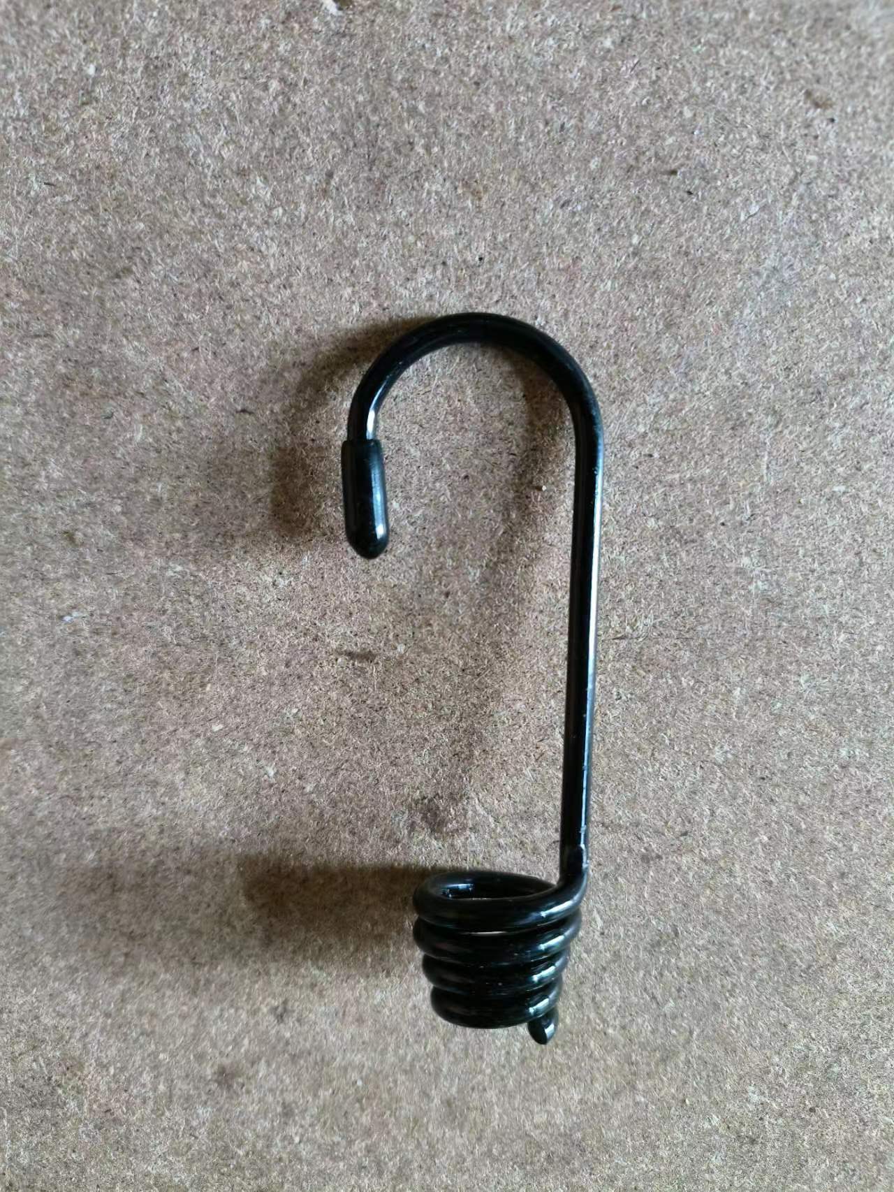 Luggage rope hook electrophoresis steel hook plastic hook galvanized hook elastic rubber rope hook factory direct sales
