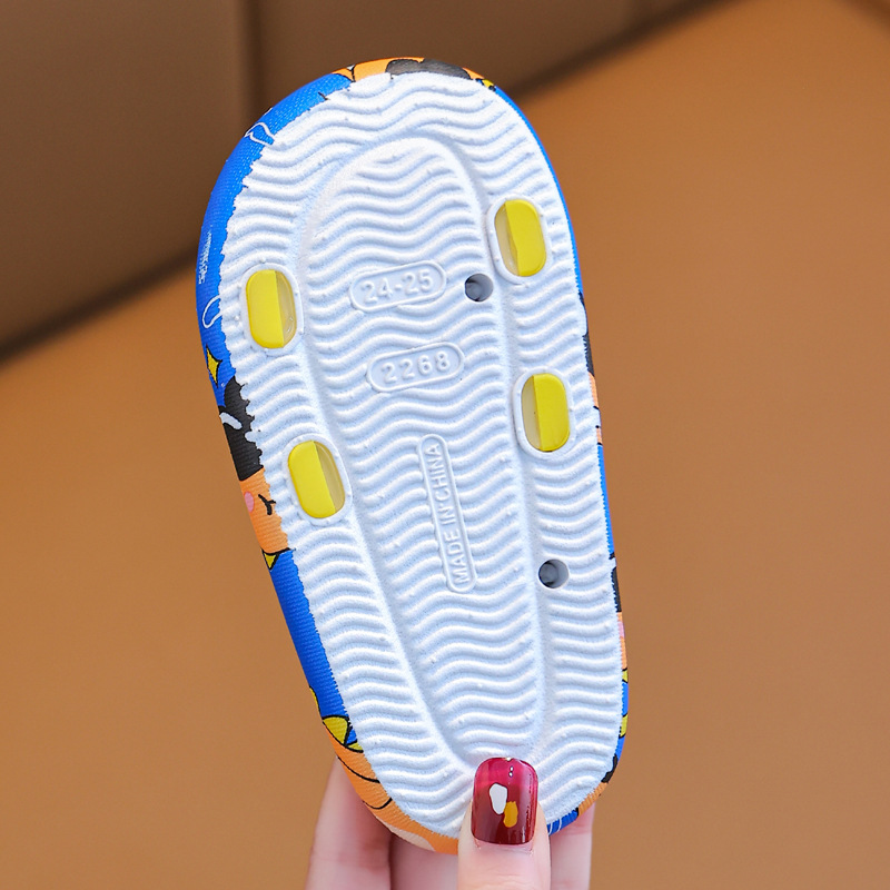 Children's slippers summer boys' cartoon indoor bath non-slip soft bottom girls' cute baby home children's slippers