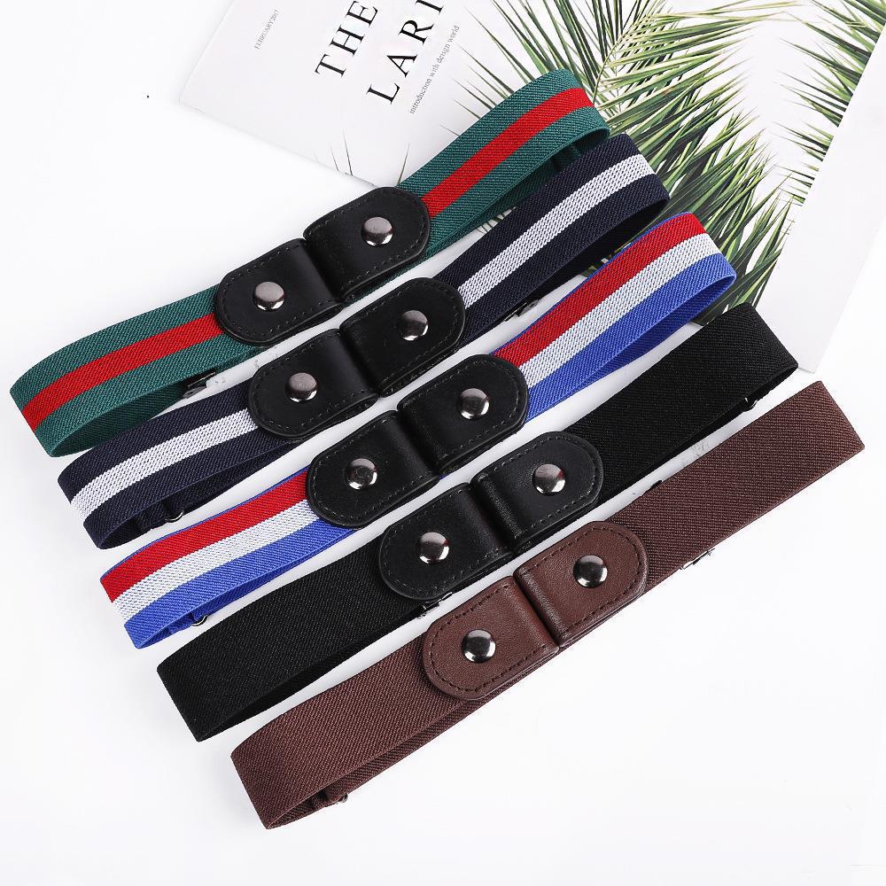 Unisex Invisible Traceless Elastic Lazy Belt Simple All-Match Fashionable Instagram Style Decorative Belt