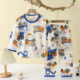 Children's Baby's Pajamas Set Pure Cotton Air-conditioning Clothing for Men and Women Children Class A Long-sleeved Spring and Summer Thin Home Clothes