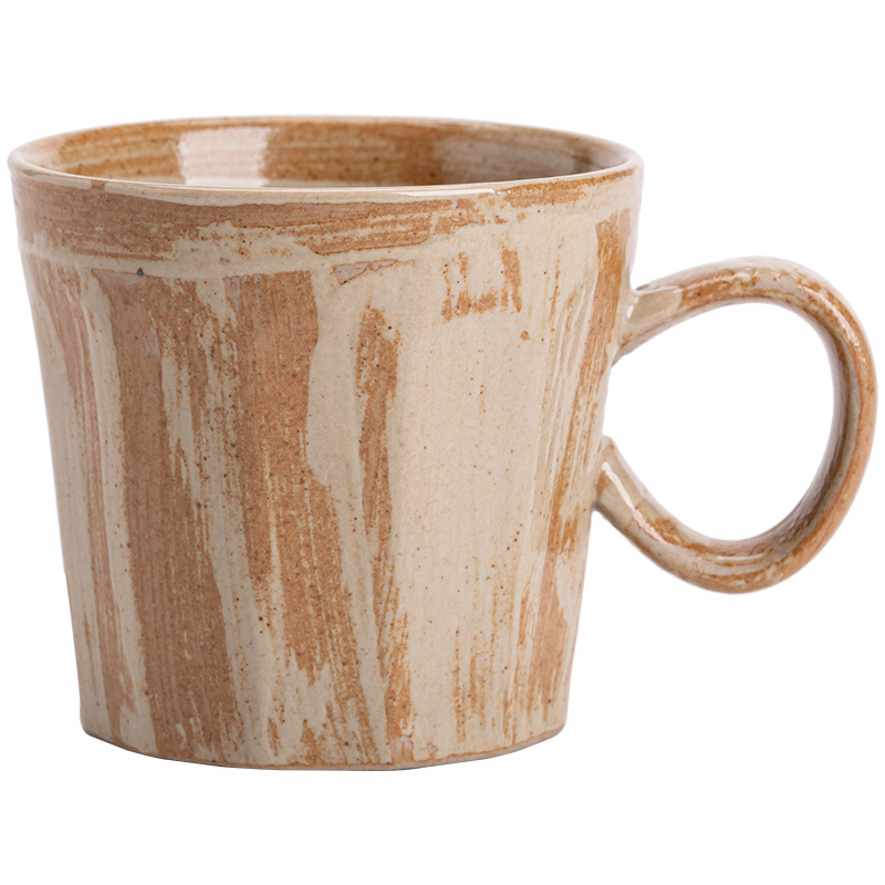 Retro stoneware coffee cup Japanese-style simple ceramic kiln water Cup home office mug tea cup