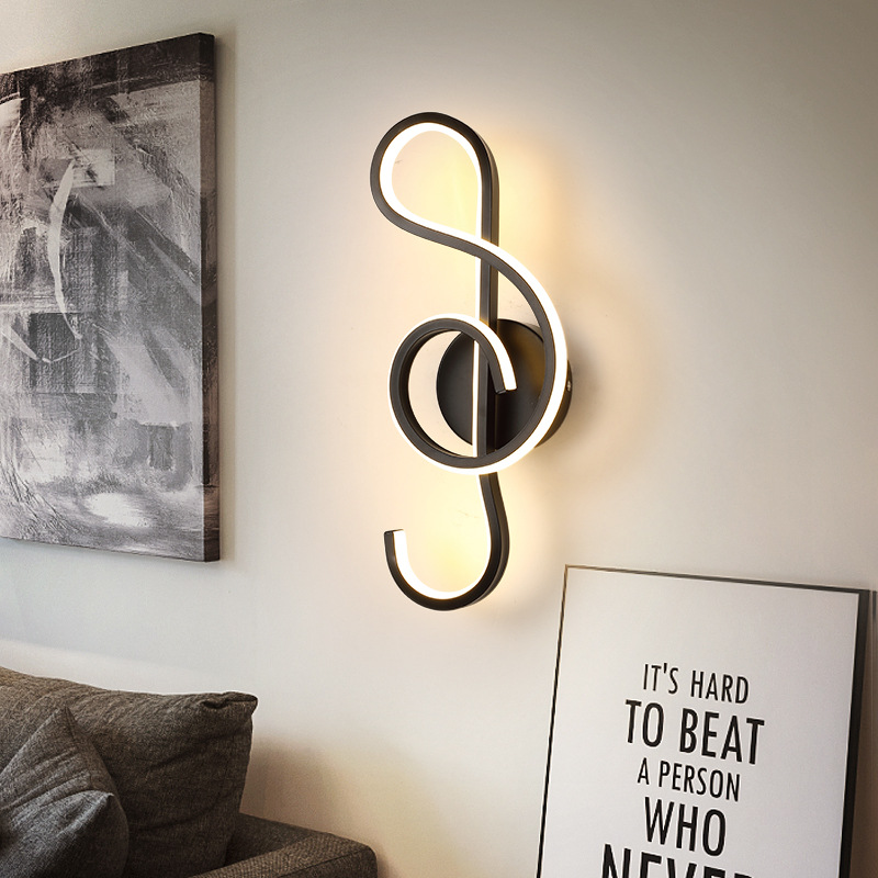 Nordic led Wall Lamp Bedroom Bedside Lamp Modern Simple Living Room Backwall Lamp Hotel Corridor Aisle Master Bedroom