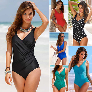 Cross-border Foreign Trade European and American swimwear Amazon AliExpress Siamese Plus Size swimwear Women's Spot swimwear