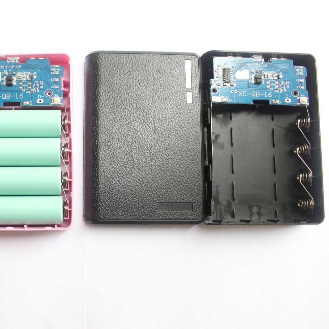 Six-section 18650 wallet welding-free mobile power nesting 6-section battery charging treasure shell spring nesting