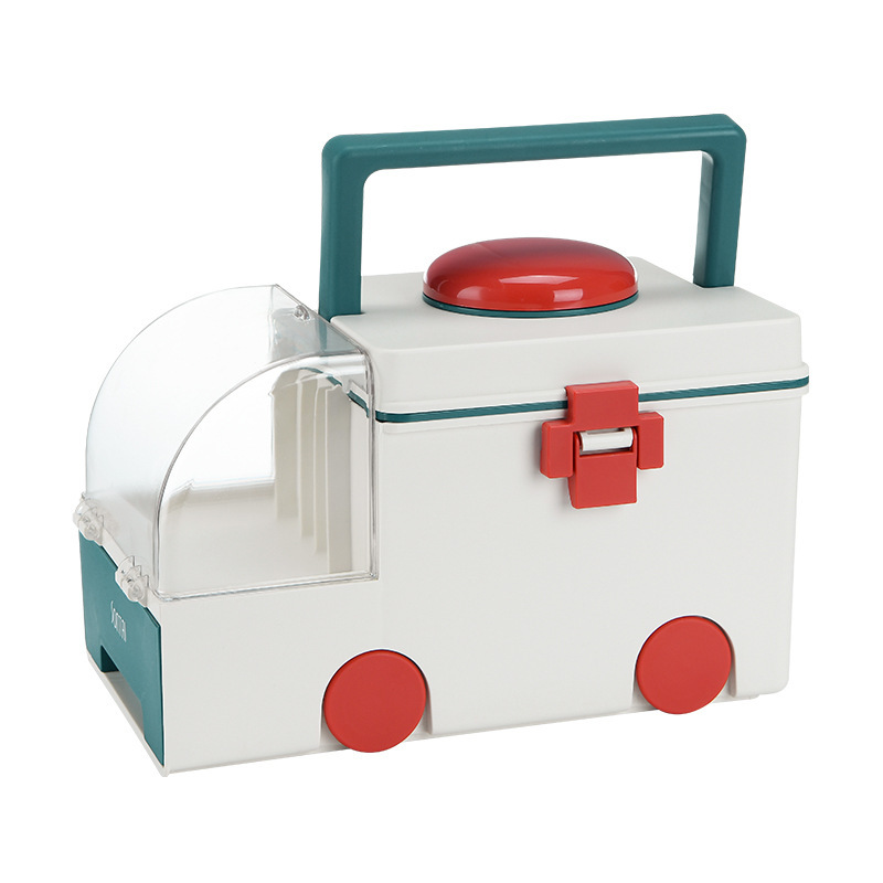 Songtai Household Medicine Box Portable Storage Box Large Capacity Storage Box Ambulance Modeling Medicine Box Songtai Factory Medicine Box