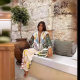 Europe and the United States cross-border 2025 new independent station AliExpress fashion personality printed Macaron linen long sleeve shirt suit