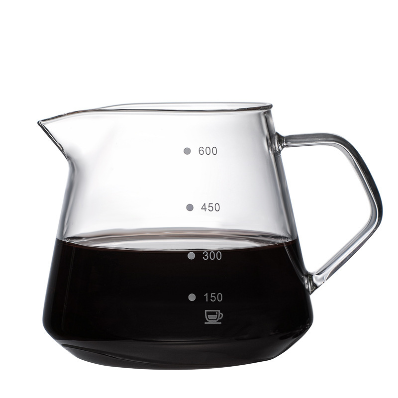 卸売りガラス手沖コーヒーポットセットコーヒーフィルターカップ共有ポット抽出ポットコーヒー器具印刷可能loge|undefined
