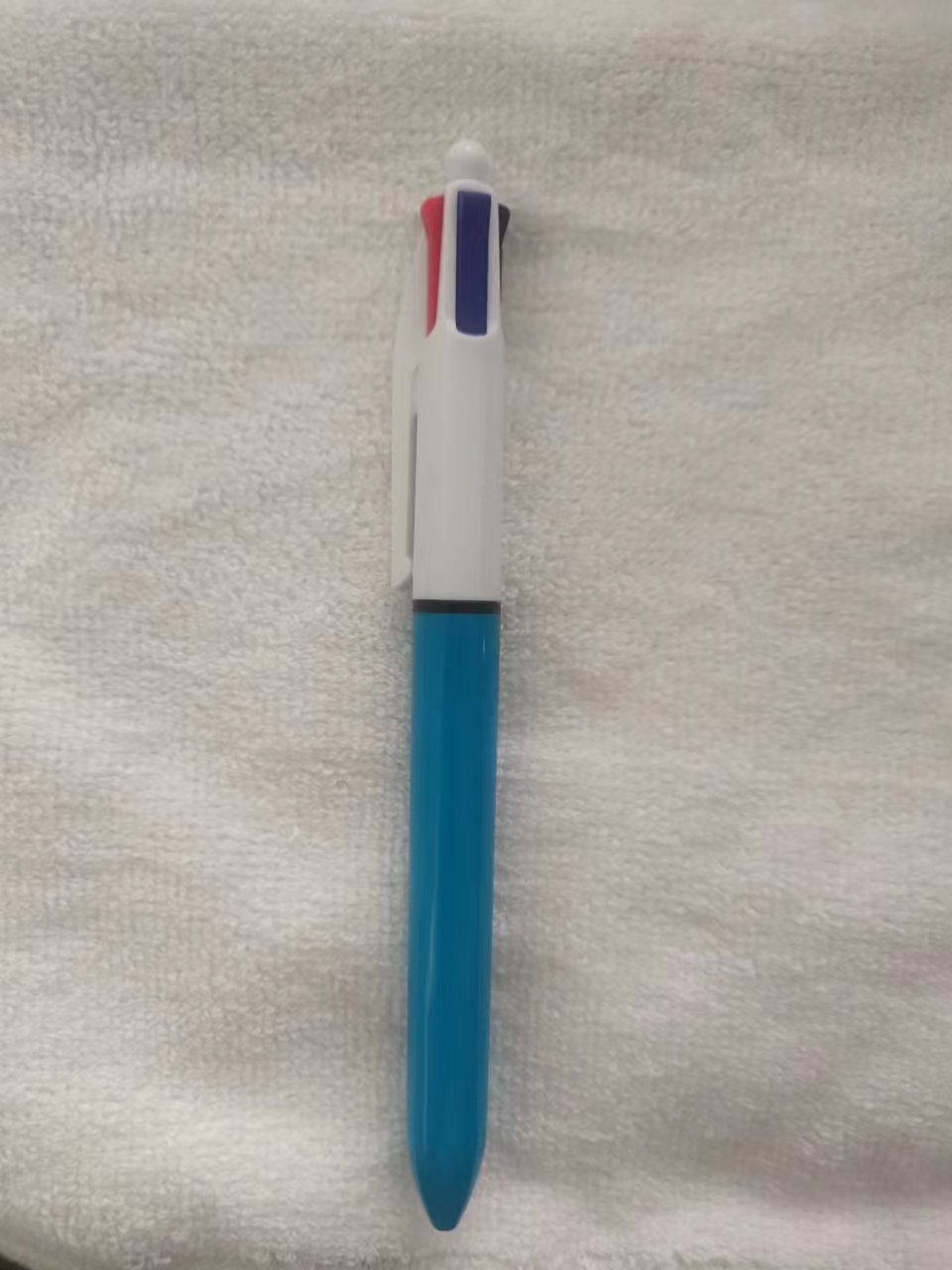 Factory wholesale push type 4 color ballpoint pen bullet pen office stationery student examination ballpoint pen