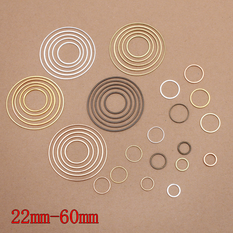 Copper diy Korean Jewelry Accessories Popular Geometric Earrings Pendant Pendant Round (09126)