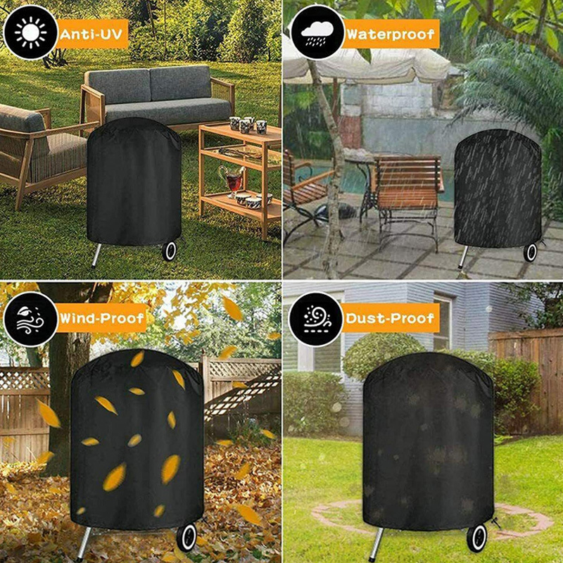 Waterproof BBQ outdoor fire pit stove cover oven cover Brazier cover barbecue grill cover Ebay round barbecue cover