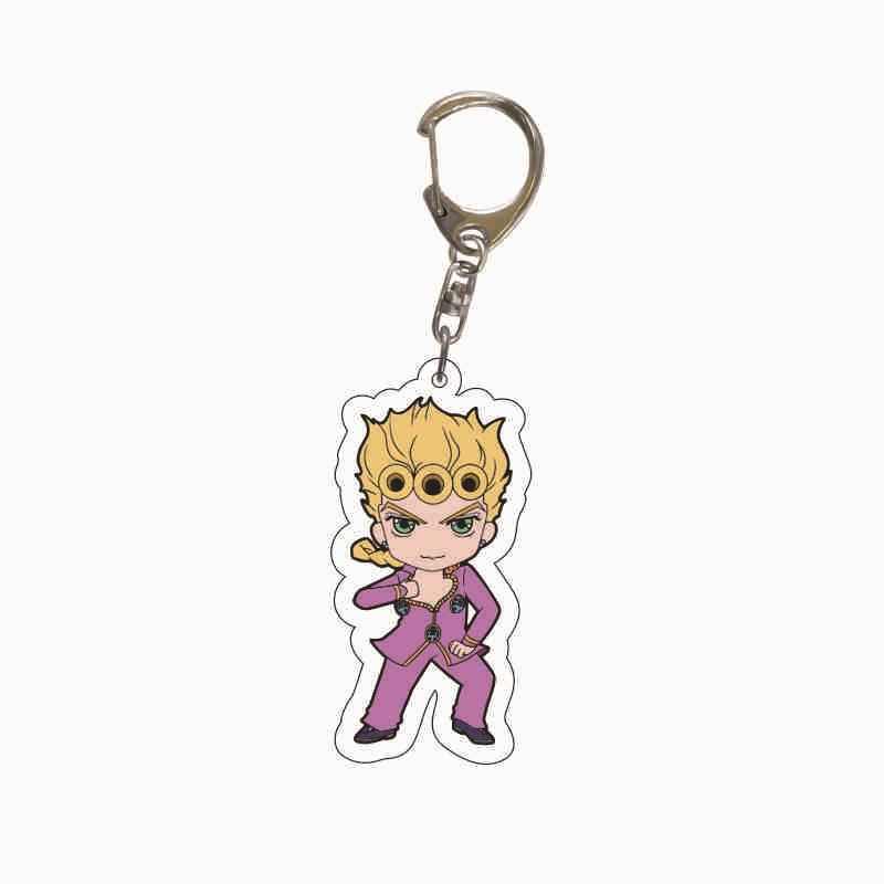 JOJO's Bizarre Adventure Peripheral Pendant Golden Wind Anime Acrylic Keychain Giorno Bucciarati