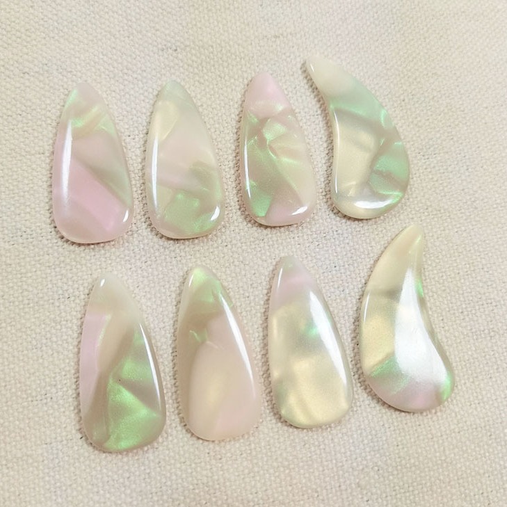 Factory wholesale color polymer guzheng nails professional playing adult children double arc guzheng armor