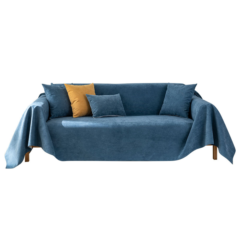 Four Seasons universal fabric solid color waterproof sofa towel modern simple pet urine-proof sofa cushion towel wholesale