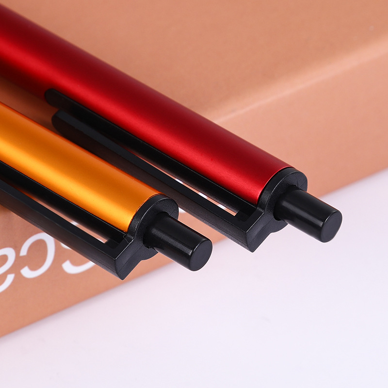 Factory spot wholesale Press gel pen metal signature pen high-end business gifts advertising pen multicolor ballpoint pen