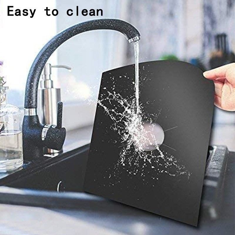 Teflon high temperature resistant thickened gas stove pad gas stove protective pad washable oil-proof anti-fouling cleaning pad
