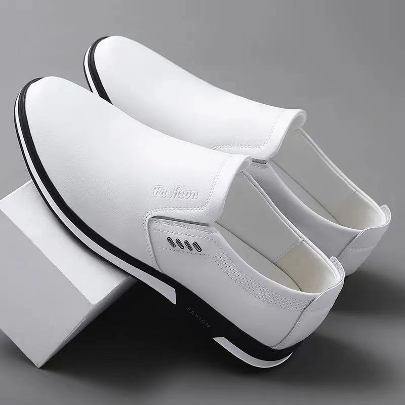 2024 Spring Leather Shoes Soft Leather Men's Shoes Soft Sole Men's Business Casual Shoes Summer British Fashion Leg Shoes