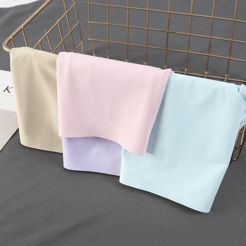 Simple Solid Color One-piece Non-marking Girl's Ice Silk Thin Breathable Pin-fit Non-sensitive Women's Briefs Underwear