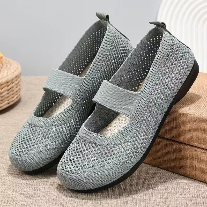 Spring and Summer New Old Beijing Cloth Shoes Women's Shoes Breathable Non-slip Polyurethane Bottom Non-slip Wear-resistant Comfortable Casual Mom Shoes
