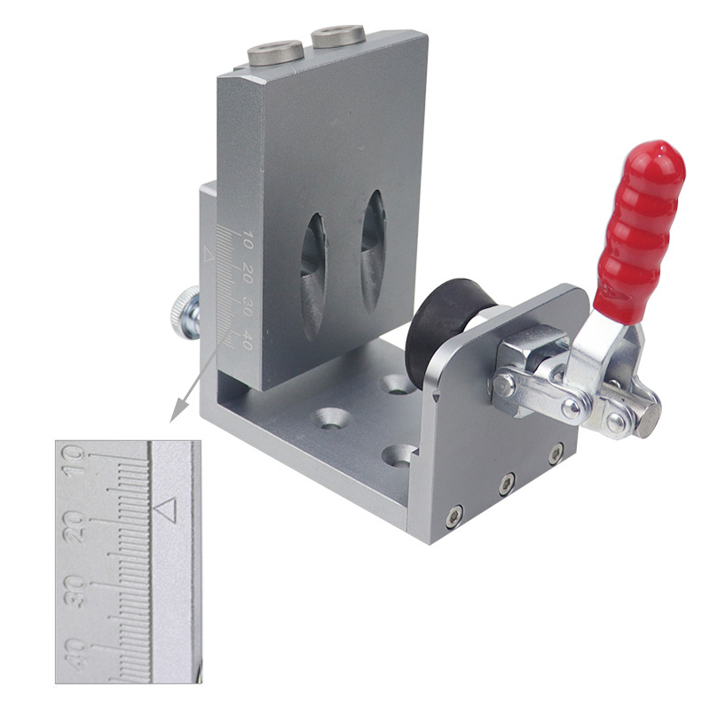 Woodworking inclined hole opener 9mm inclined hole drilling locator plug screw wood board connection drilling tool