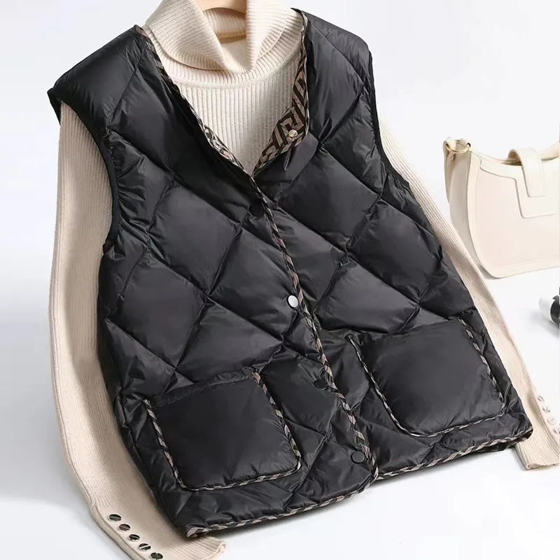 One-piece delivery vest autumn and winter New down cotton vest women's versatile Korean style Loose Women's vest new vest
