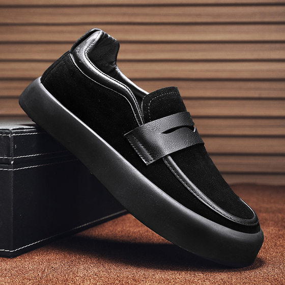 2025 spring new breathable men's bean shoes Korean fashion casual shoes young men's shoes trend single shoes