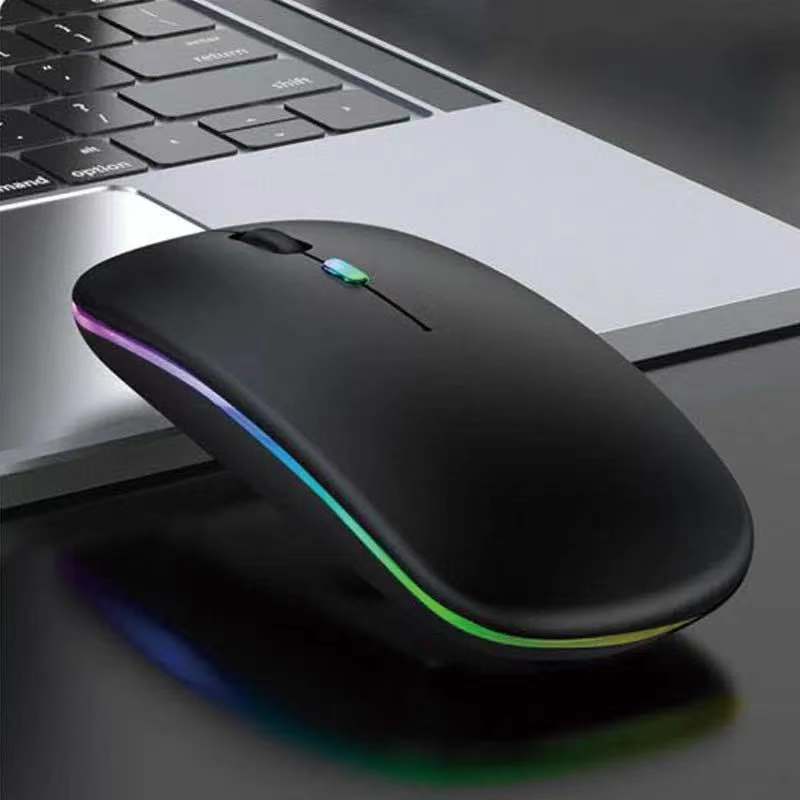 For Apple Huawei Bluetooth Mouse Silent Silent 2.4G Mobile Phone Wireless Mouse Rechargeable USB Receiver
