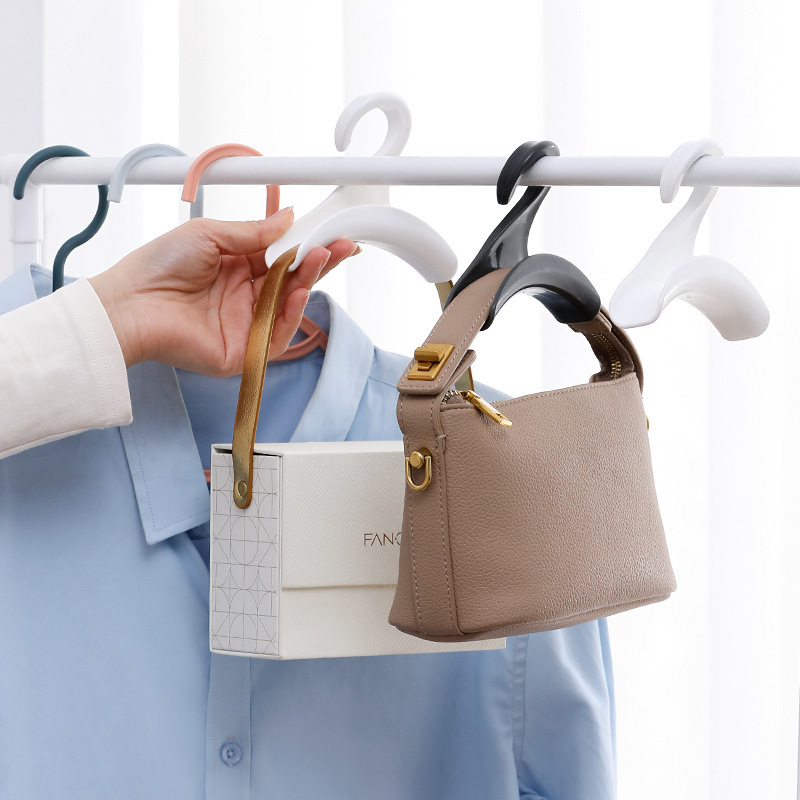 Wholesale wardrobe bag arch rack multi-purpose handbag wardrobe storage rack tie scarf scarf hook rack