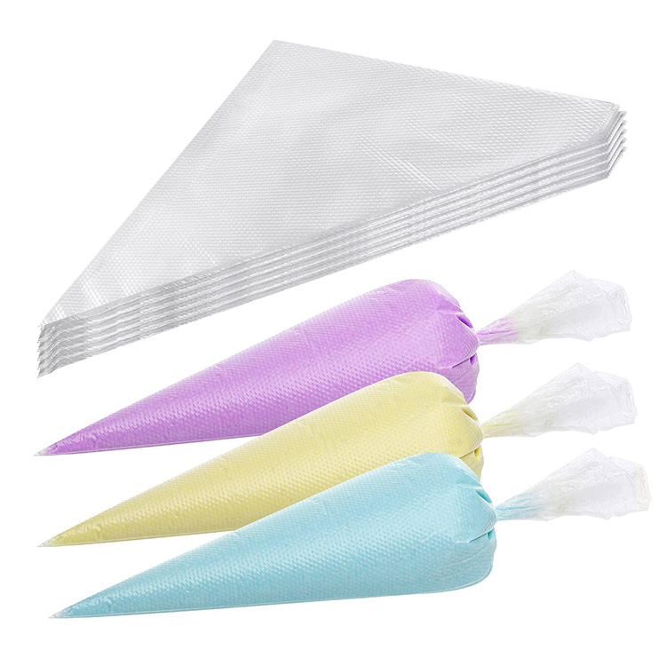 Factory supply piping bag wholesale disposable piping bag large, medium and small size milk cream bag set 100 Pack