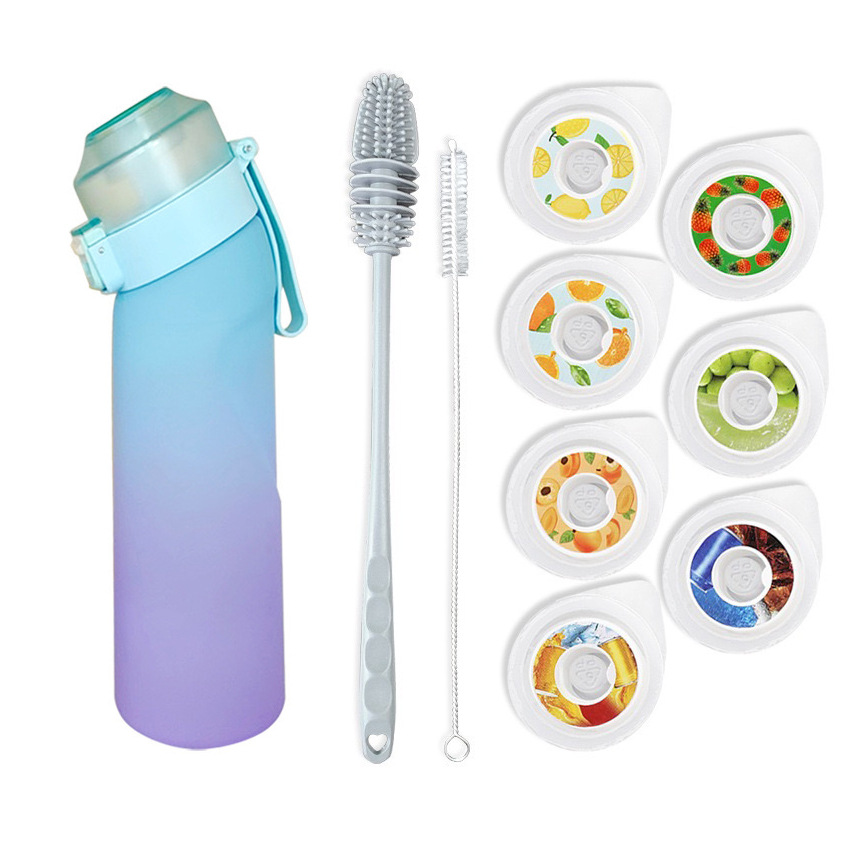 Cross-border hot sale 0 sugar 0 card flavor cup fruit taste ring tritan water bottle sports water cup drinking artifact in stock
