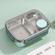850ml stainless steel two-compartment green