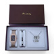 Rose Gold Watch Black Face Jewelry Box