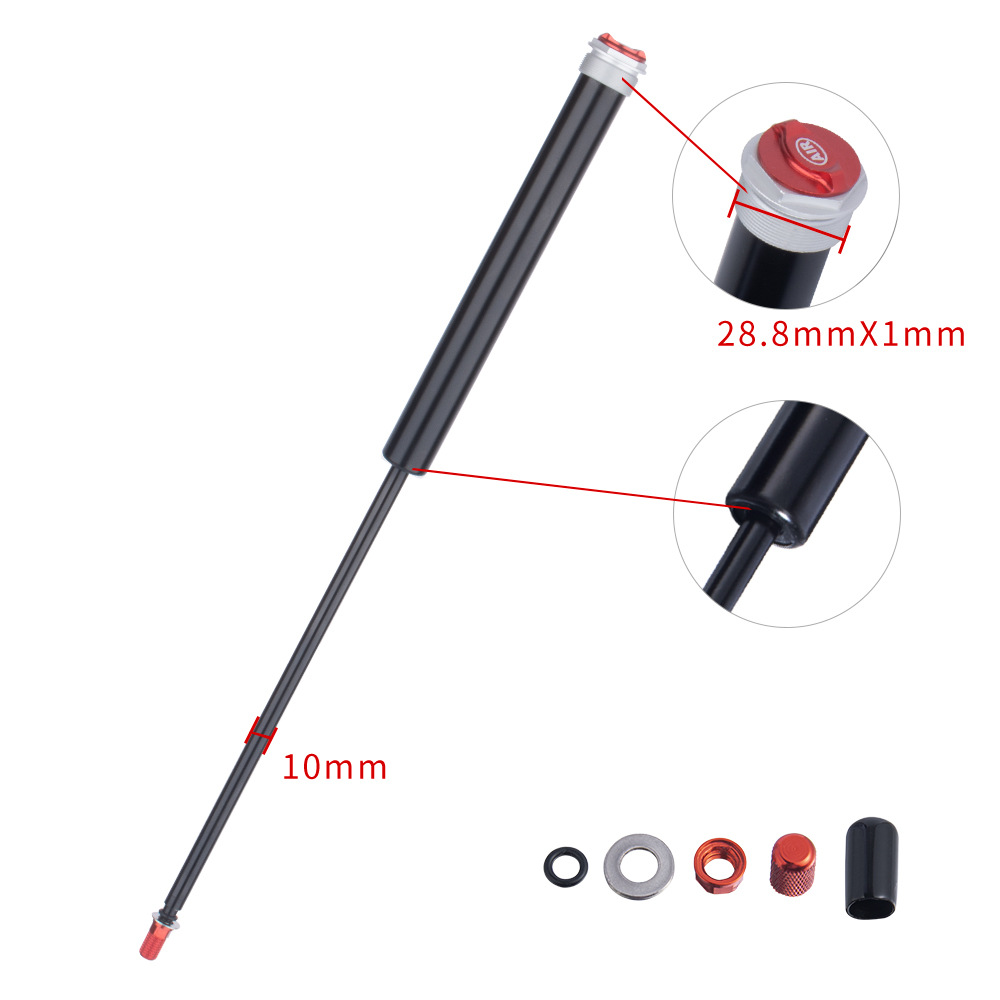 VIARON mountain bike double air chamber air pump aluminum alloy air pressure Rod single air change double air front fork repair parts