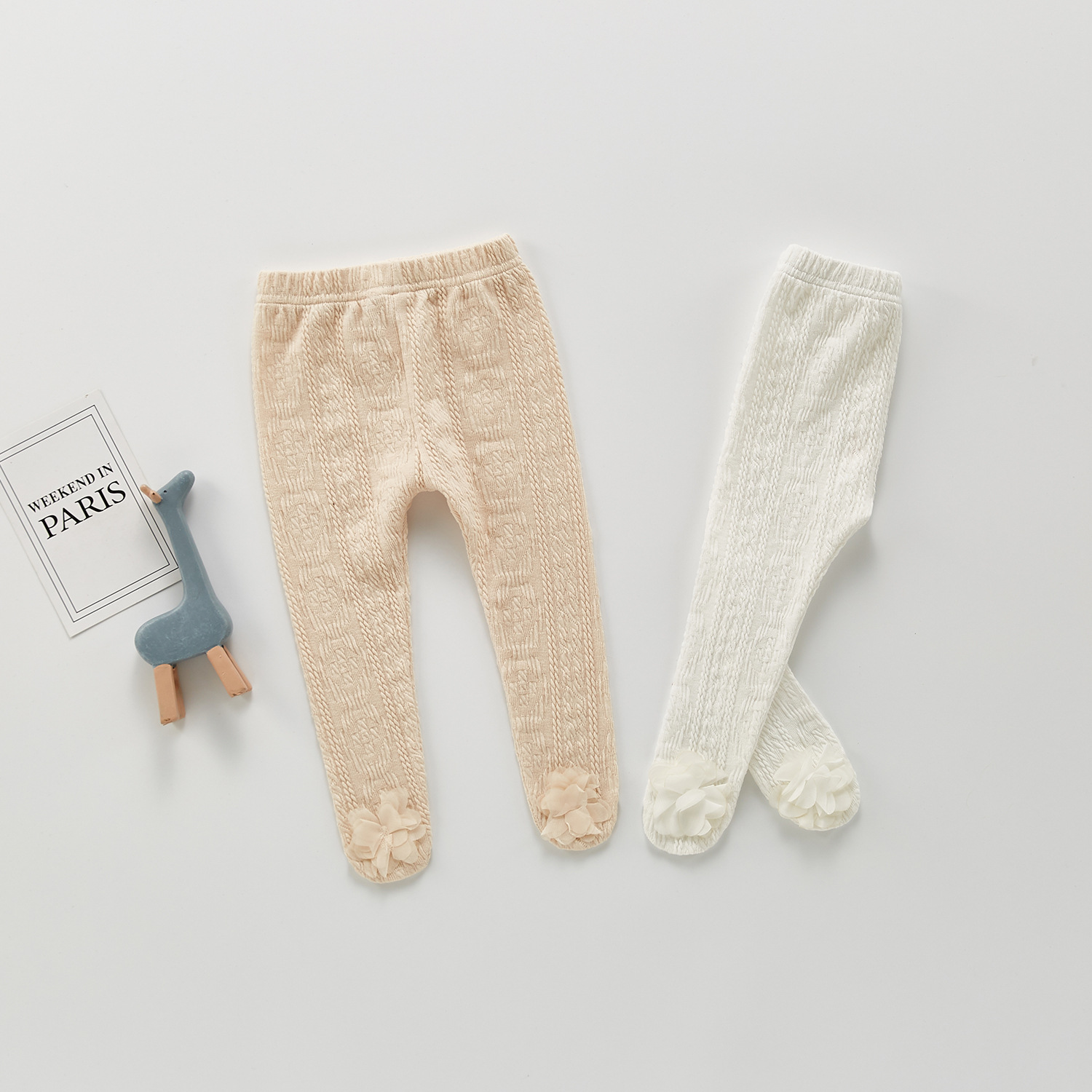 Korean style children's clothing baby girls' one-piece pantyhose autumn new children's infant one-piece leggings western style