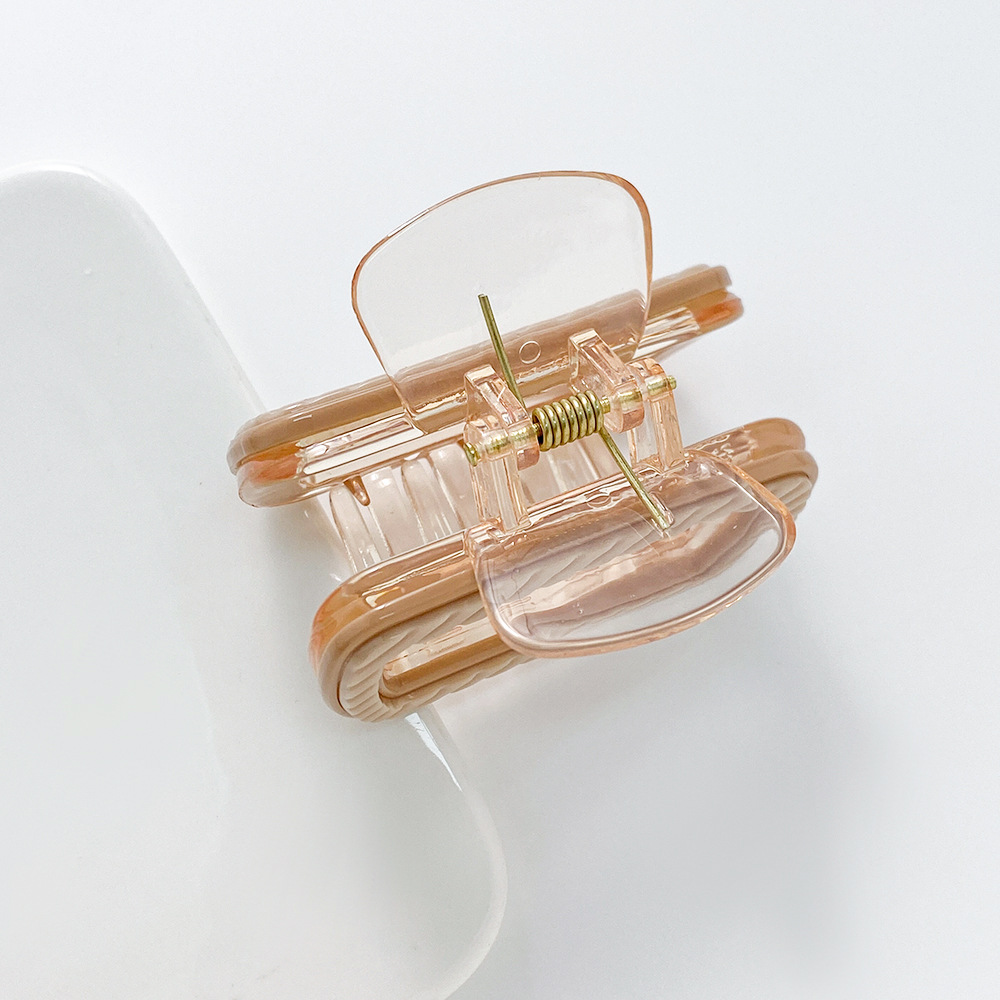 Fermaglio per capelli di piccole dimensioni da 5,5 cm, mezzo nodo, a strisce, per bambini, con meno volume, semplice piastra, fermaglio per capelli, copricapo, fabbrica_voghion.com