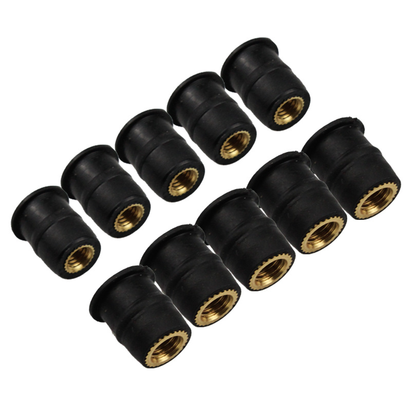 Motorcycle rubber expansion nut screw rubber rivet fastener modified windshield rubber nut