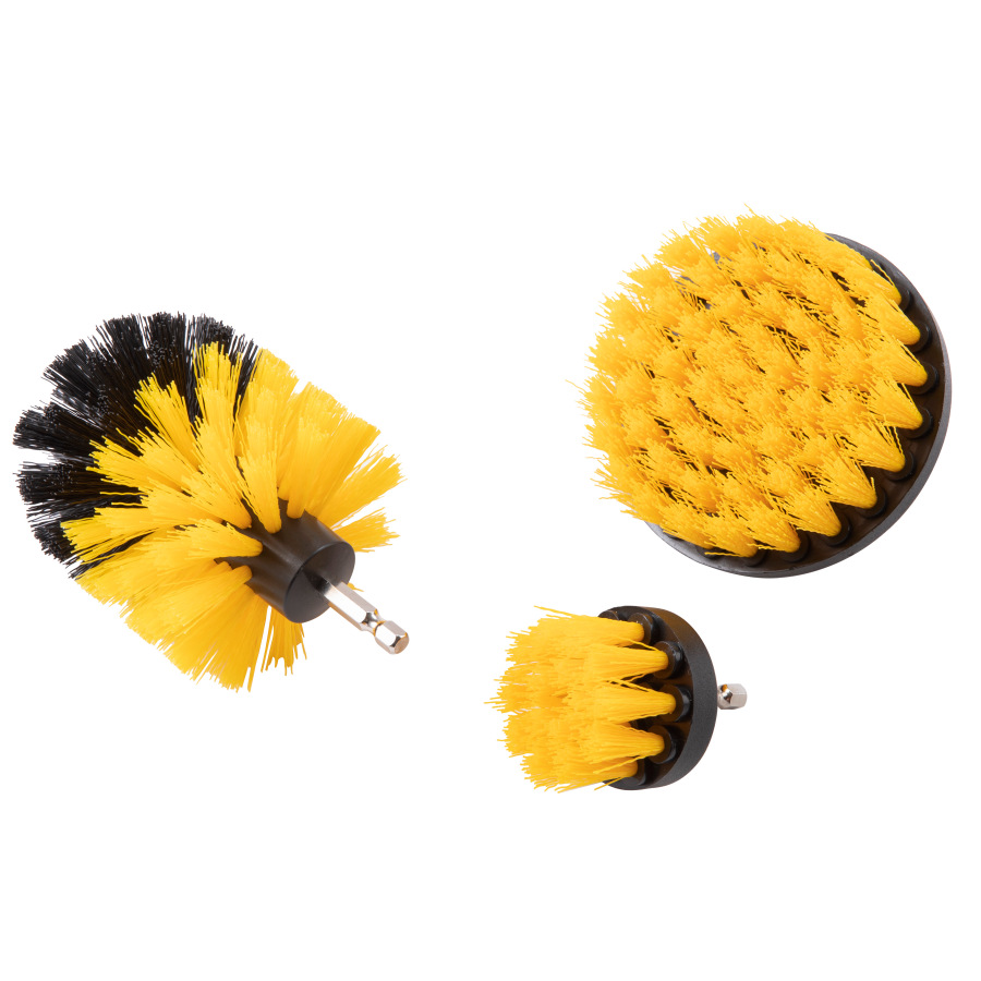 Cross-border hot 3-piece electric drill brush suit floor brush polishing brush electric drill cleaning brush electric drill tool brush