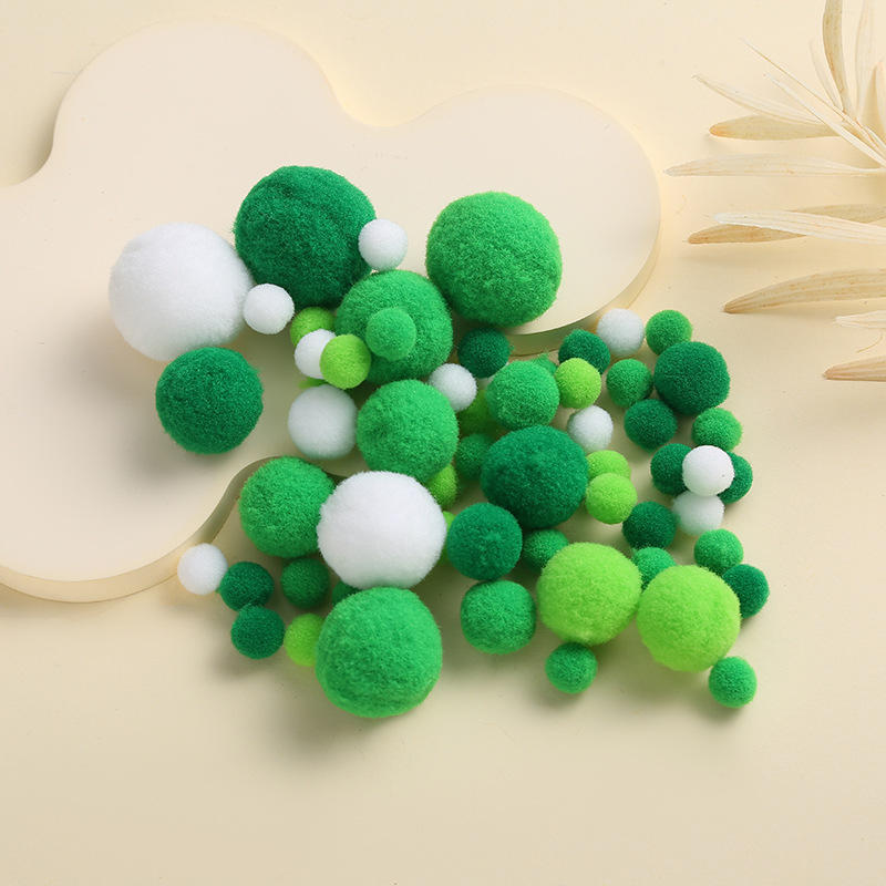 Macaron gradient color size mixed color high elastic fur ball diy clothing shoes and hats accessories manufacturers direct supply