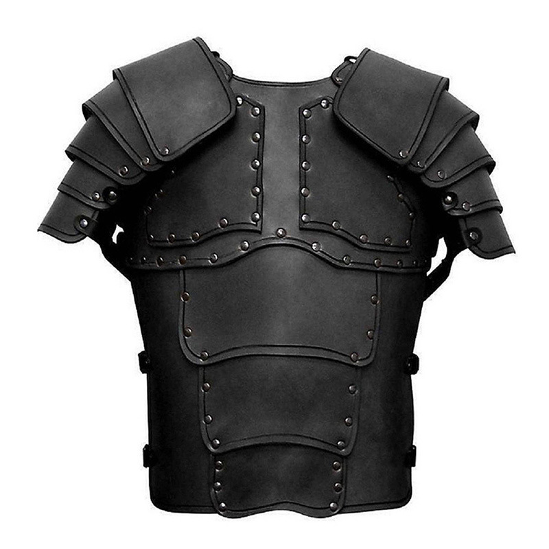 Cross Border New Halloween Medieval Vintage Viking PU leather armor COSPLAY prom costume