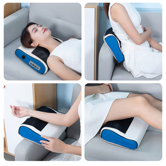 Cervical Spine Massage Pillow Multifunctional Hot Compress Neck Massager Home Kneading Shoulder Neck Waist Back Massager Wholesale