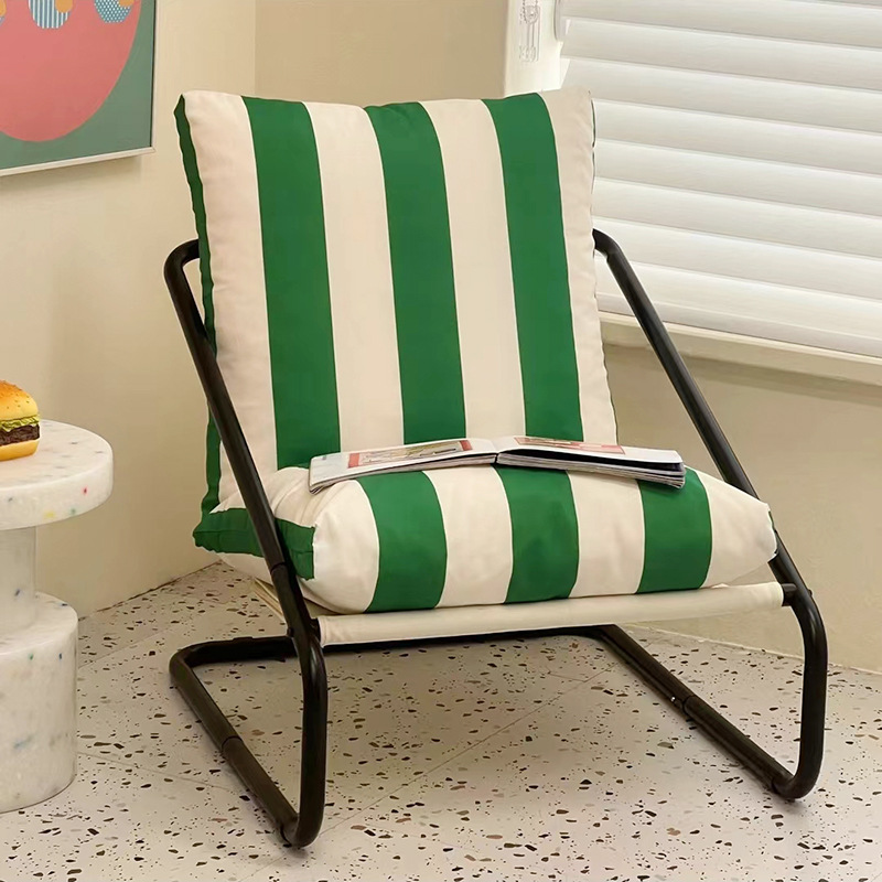 Factory Straight Hair Armchair Radeby Red Green Chair Sofa Chair Home Single Chair Outdoor Leisure Chair
