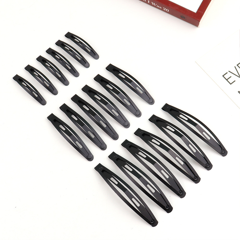 Cross-border hairpin black BB clip pea clip drop clip bangs clip headdress adult hairpin edge clip hair accessories female clip