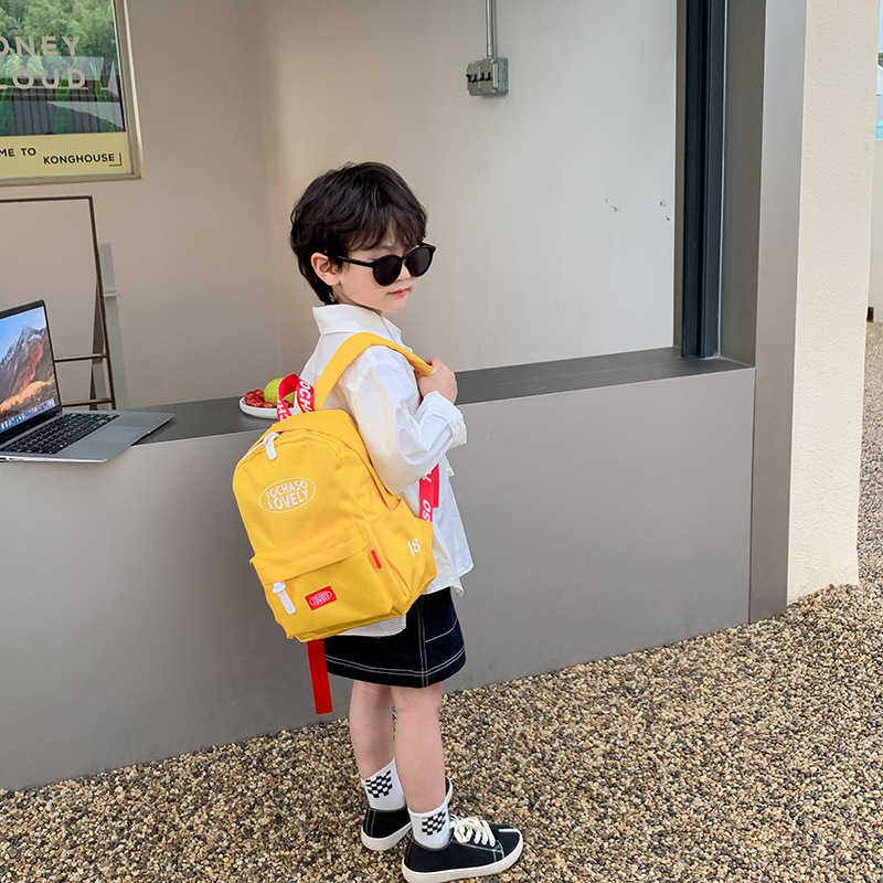Children's Bag Kindergarten Letter Fashion Baby's Backpack Stylish Lightweight 2022 New Girls' Schoolbag