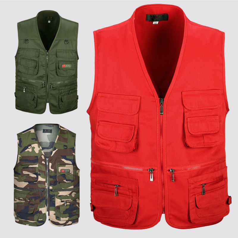 Sanyou factory outdoor multi-pocket vest men's fishing mountaineering photography vest leisure vest men's cross-border wholesale