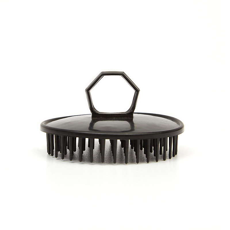 Plastic round shampoo brush multi-row soft tooth design power shampoo cleaning barber shop daily cleaning shampoo brush