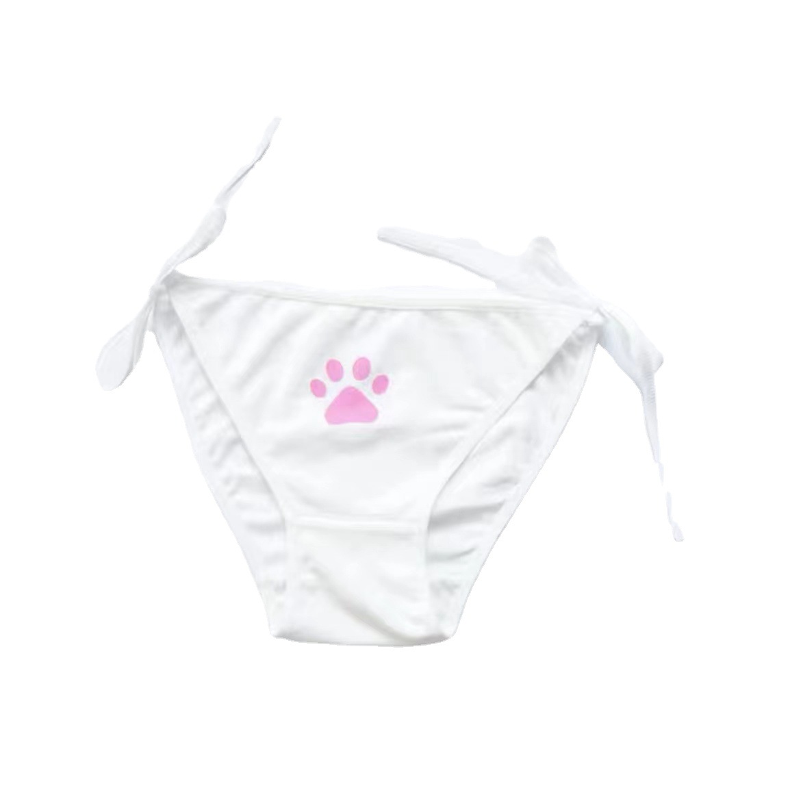 Sweet little cat claws Japanese pure cotton underwear women's low-waist straps removable straps two-dimensional girl's briefs