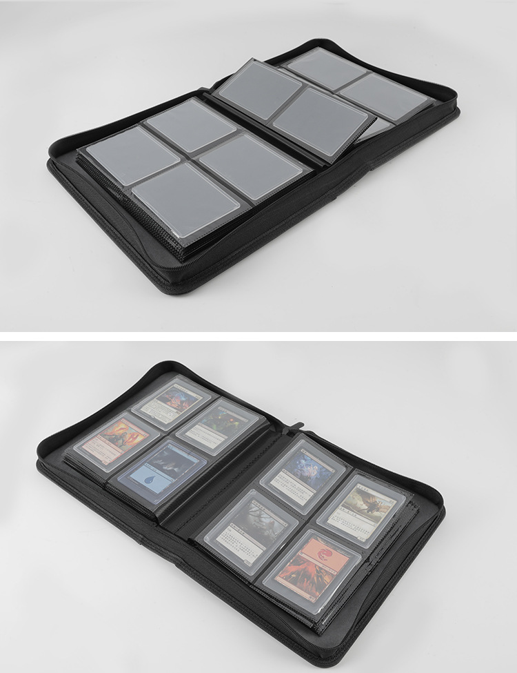 Large 4-grid hard card clip card book with precious card sports card book PTCG/TCG/MTG toploader