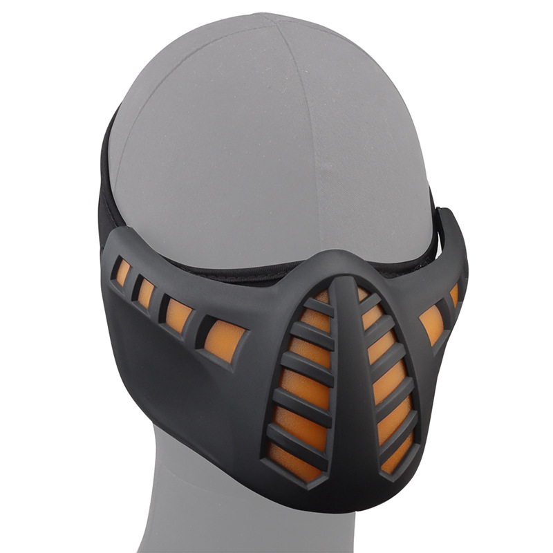 Cyberpunk LED mask cross-border Halloween Carnival real CS tactical light mask